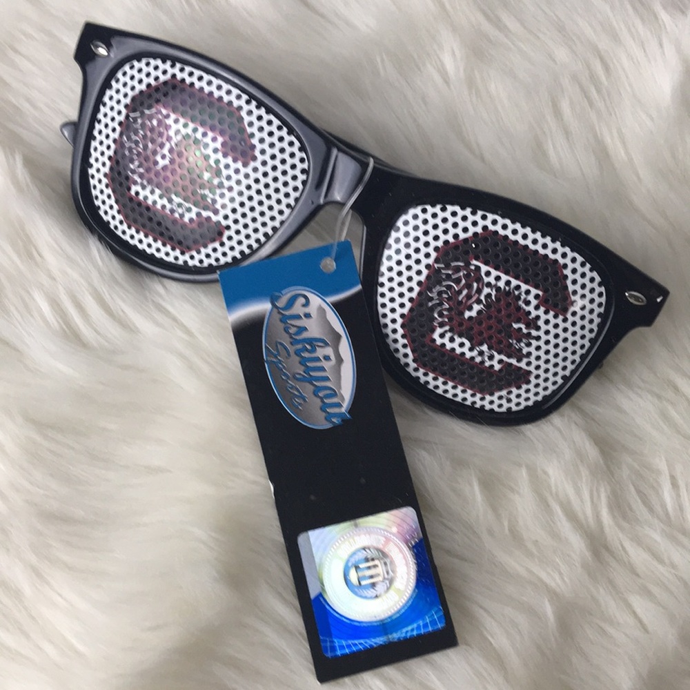 Jacksonville State University gamecock glasses